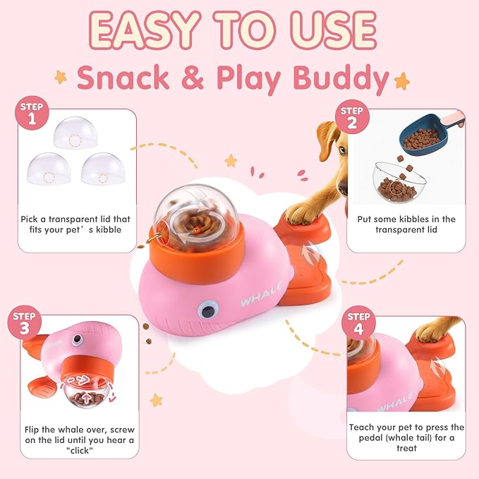 Interactive Dog Toys & Cat Toys for Indoor Cats, Dog Puzzle Toy Slow Feeder Bowl, Puppy Enrichment Toys, Interactive Cat Toys, Dog Feeder Puzzle Toy for Smart Dogs to Keep Them Busy