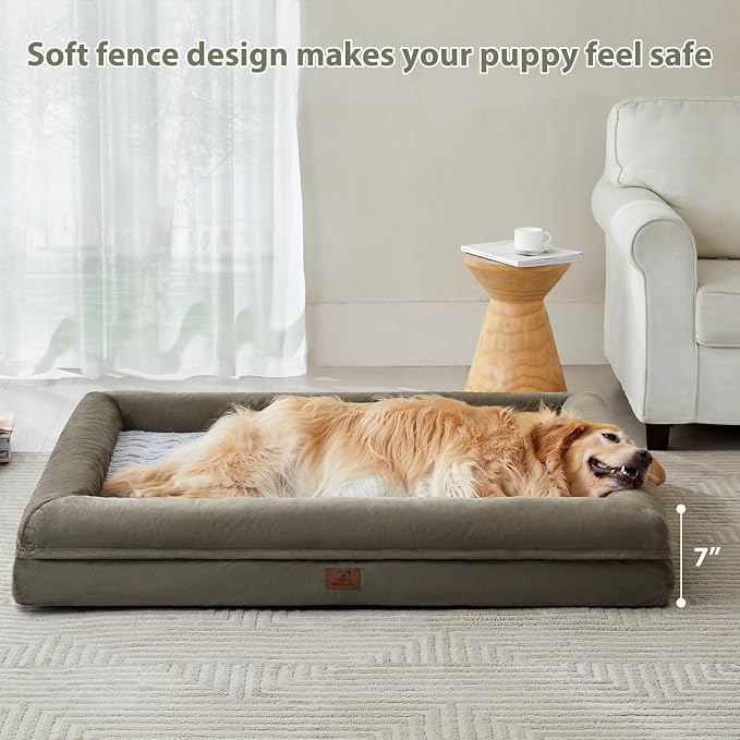 WNPETHOME Orthopedic Dog Bed - XXL Extra Large, 45x35x7in