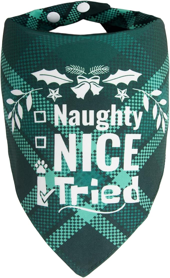 Christmas Dog Bandanas, Small & Medium Breed, 5-25lbs