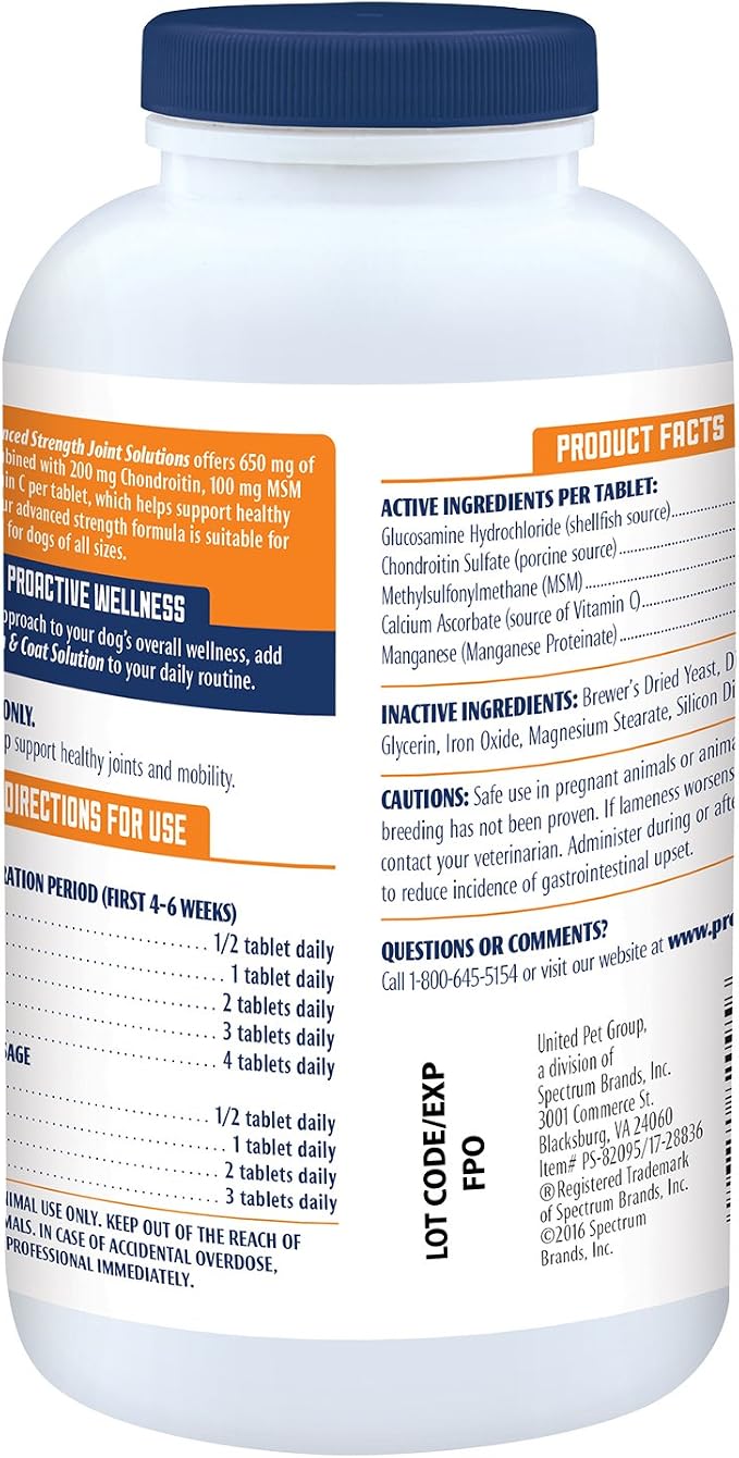 ProSense Advanced Strength for Dogs Glucosamine Chew Tablets 120 ct (Pack of 2)