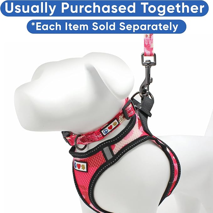 Pawtitas Dog Vest Harness Made with Breathable Air Mesh | All Weather Vest Harness for Extra Small Puppies and Large Cats with Quick-Release Buckle - Extra Small Pink Camo Mesh Dog Harness