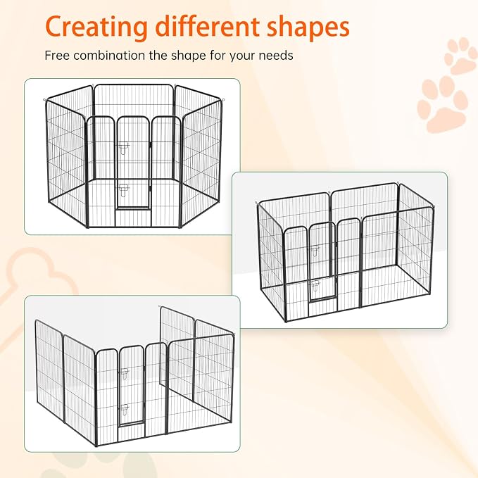 FDW Dog Playpen Kennel, 40in 6 Panels