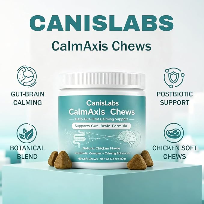 Calmaxis Chews for Dogs, Calming Chews for Dogs, Chicken Flavor - 60 chews