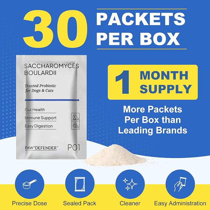Probiotics for Dogs & Cats,Cat Dog Probiotics for Digestive Health 30 Packs