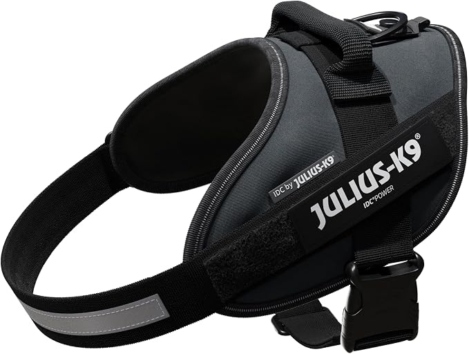 Julius-K9, 16IDC-ANT-0, IDC Powerharness, Dog Harness, Size: 0, Anthracite