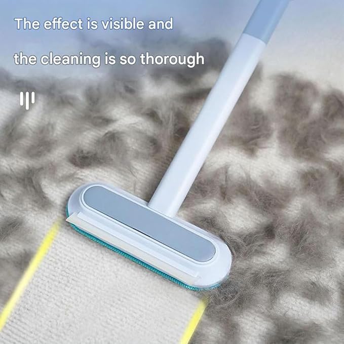 Jiexily 4 in 1 Cat and Dog Hair Removal Brush, 2025 New Multifunctional Pet Hair Remover with Extendable Long Handle, Washable Pet Hair Removal Tool for Furniture, Couch, Carpet, Clothes (1 Pcs)