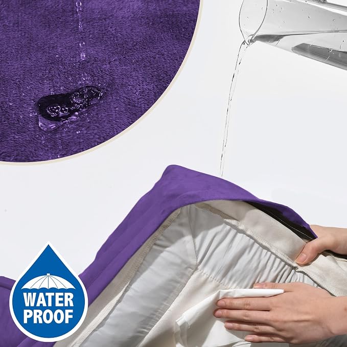 Comfort Expression Orthopedic Egg Crate Foam Dog Bed - Large 36x27in, Deep Purple