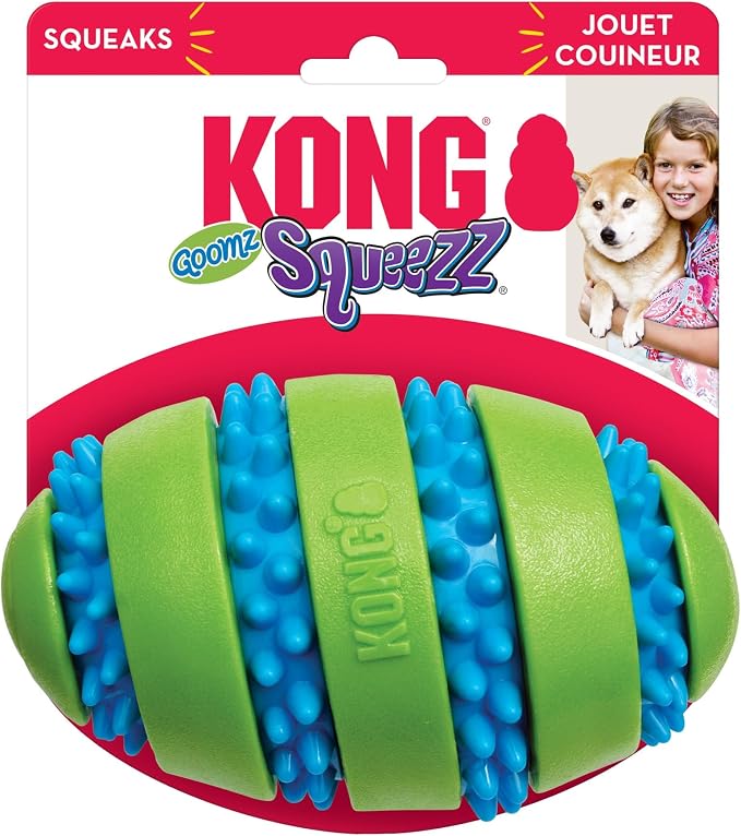 KONG Squeezz Goomz Football Lg