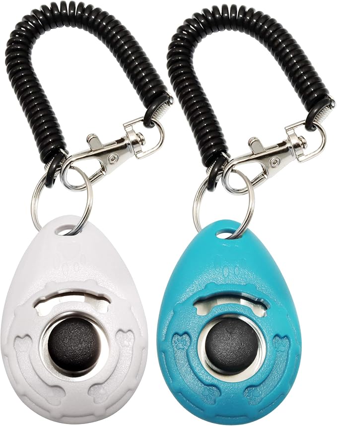 Chadou Training Clicker with Wrist Strap, 2 Pack