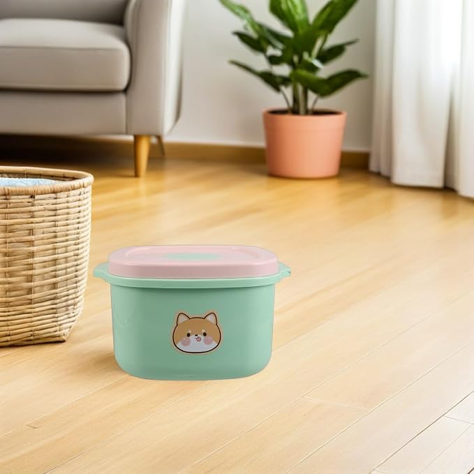 Airtight 5l Pet Food Storage Bucket with Lid, Vacuum Seal Plastic Dog and Cat Food Container for Moisture and Dust Protection, Kitchen Pantry Organization for Pets