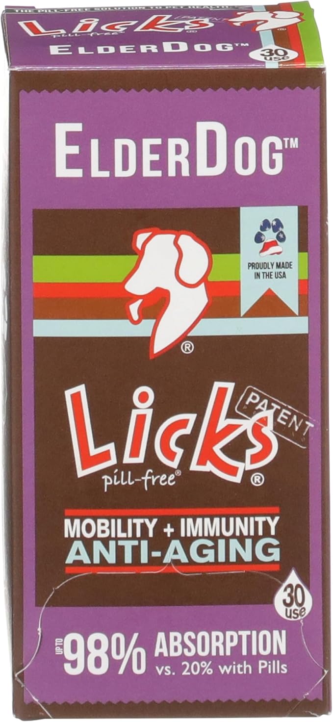 Licks Senior Pet Health, Omega 3, Savory Flavor, 30 Packets