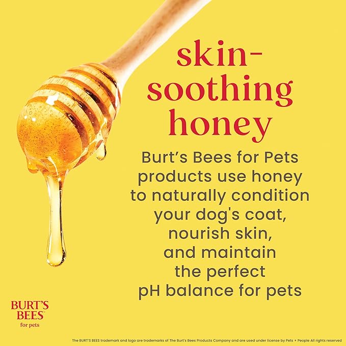 Burt’s Bees for Pets Multipurpose Dog Wipes, Honey and Grapefruit Scent - Hypoallergenic, 98% Natural Origin Wipes That Cleanse and Deodorize, Gentle Formula, 100 Count