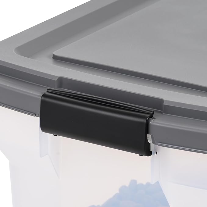 IRIS USA Dog Food Storage Container, Up to 58 lbs, Dark Gray