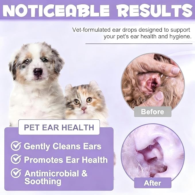 Dog Ear Cleaner Solution, Vet-Recommended, 4 fl oz