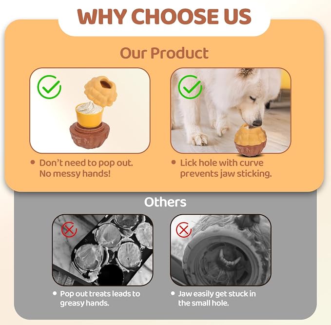 Dog Treat Dispensing Enrichment Toys for Aggressive Chewers to Keep Them Busy，Interactive Indestructible Frozen Treat Molds Toy for Small Large Pet Dogs (Treat Toy)