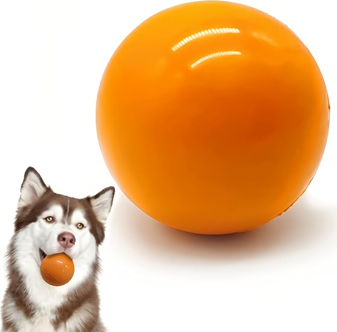 KAIKER Dog Balls Indestructible, Solid Rubber Bouncy, Large Breed