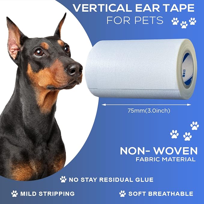 Ear Tape for Dogs, 1 Pack, 3.0 inch (75mm)