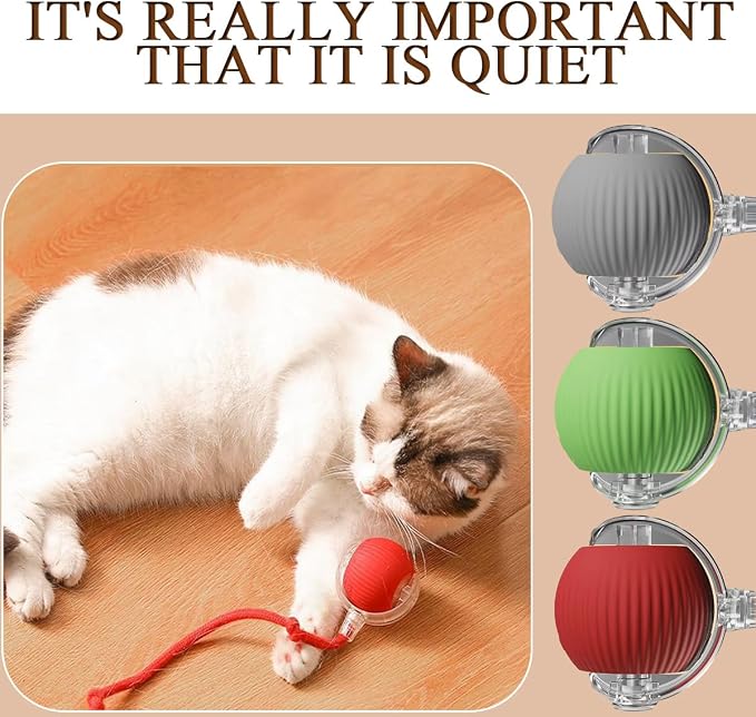 Interactive Pet Toy Ball, Automatic Dog Toy Interactive Dog Cat Toy Ball Dog & Cat Electric Active Toys, Smart Chase Pet Toy Ball for Dogs for Large Small Dogs Motion Activated，Green