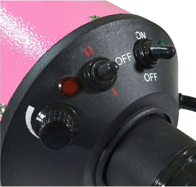 Flying Pig High Velocity Dog Pet Stand Grooming Dryer w/Variable Air Speed & Heat (Pink)