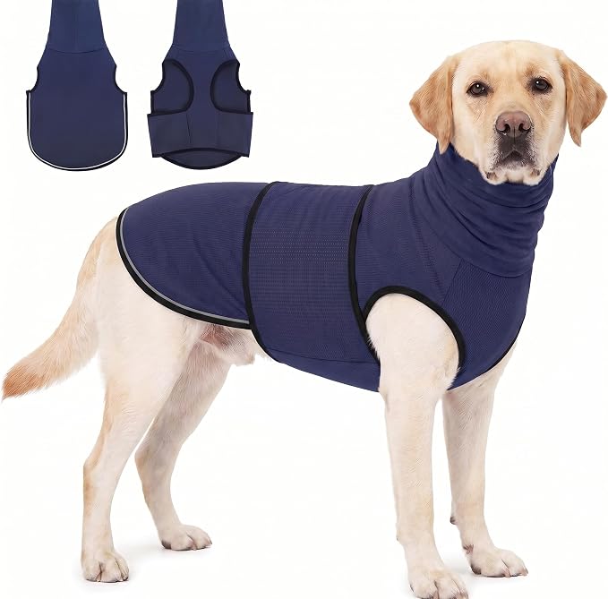 KOESON Reflective & Soft Dog Anxiety Vest with Ear Wraps for Thunderstorm
