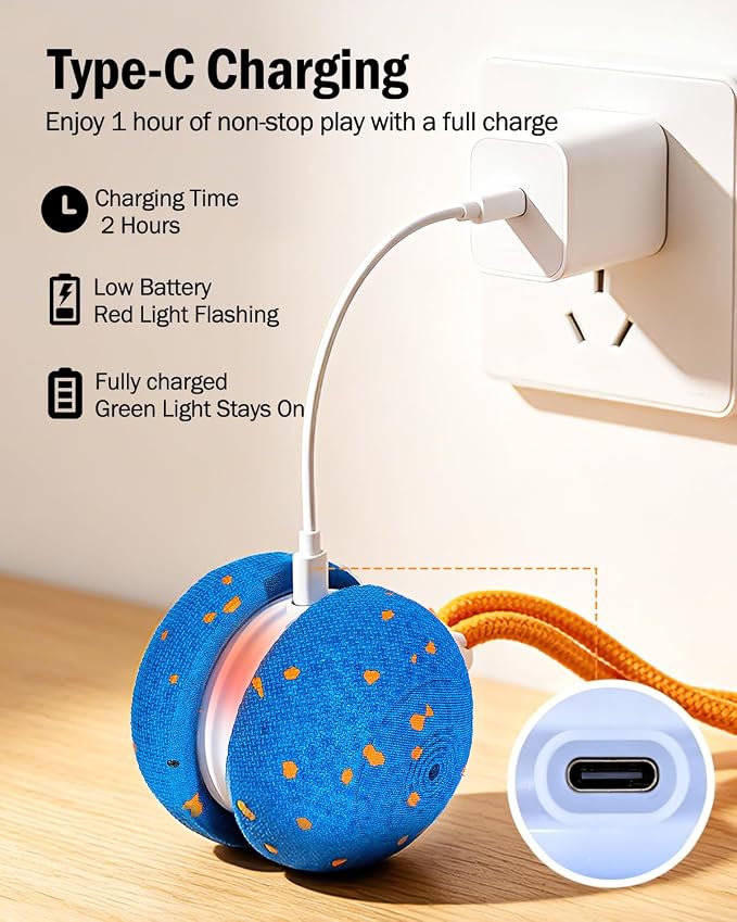 osou Interactive Dog Toy, Automatic Moving Dog Ball Toy with 2 Speed Modes | Random Rolling Path, Motion-Activated, Auto-off, Pet-Safe ETPU Shell, for Small Medium Large Dogs and Most Dog Personalities