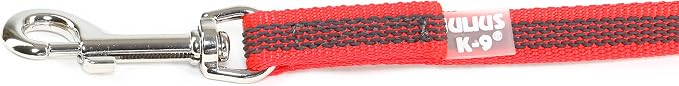 Julius-K9 218GM-R-2 Color & Gray Super-Grip Leash Without Handle, 14 mm x 2 m, Red-Gray