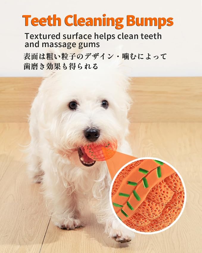 SCHITEC Squeaky Dog Balls, [4 Pack] Interactive Latex Rubber Squeak Dog Toys, 2.4'' Soft Bouncy Fetch Play Ball Toy for Small Dogs Puppies | Squeak Puppy Toy, 2.4” Small Size Ball, Soft Bouncy Rubber Material, Built-in Squeaker, Interactive Fetch