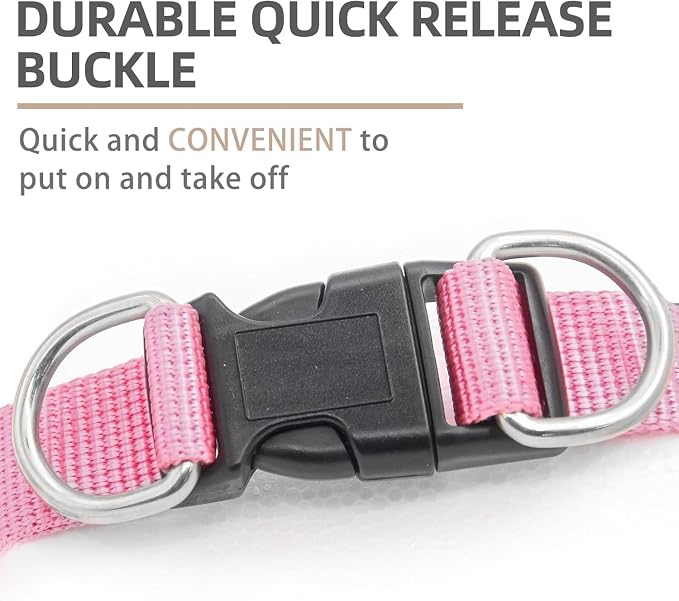 PUPTECK Dog Harness for Puppy and Small Sized Dogs, Step-in No Pull Soft Mesh Vest Harness for Cats Small Pets Walking, Pink Plaid, L