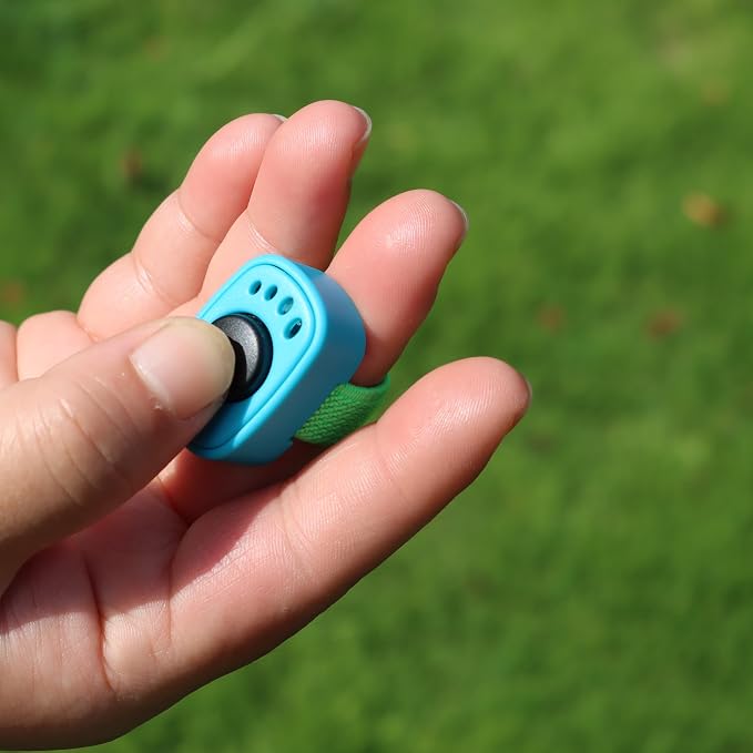 Pet Clicker, Mini Finger, Black & Blue