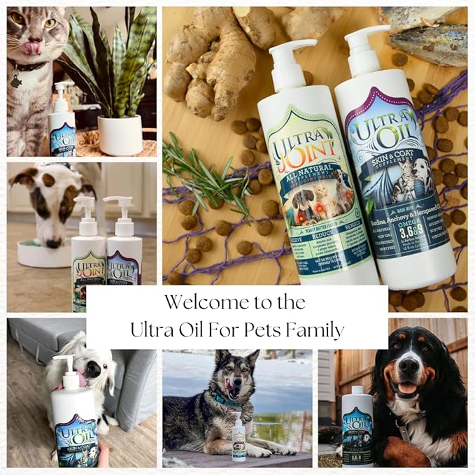 Ultra Joint - Liquid Joint Support Supplement for Dogs, 8 oz Bottle w/Pump