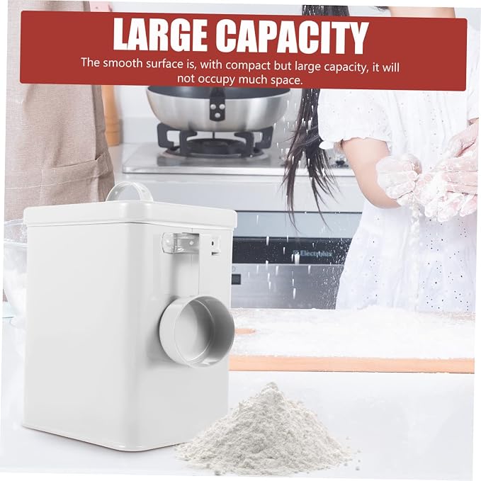 Cabilock Sealed Dried Food Bucket Airtight Bin for Pet Food Storage Multi-functional Canister Measuring Scoop for Organizing Rice Grains and More