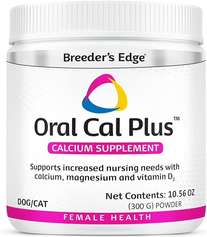 Breeder's Edge Oral Cal Plus Powder for Dogs & Cats, Lactation Support 300g