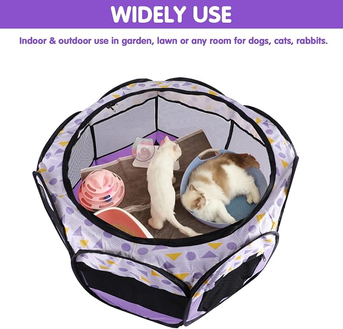 Lucky Monet Portable Pop-Up Dog & Cat Playpen