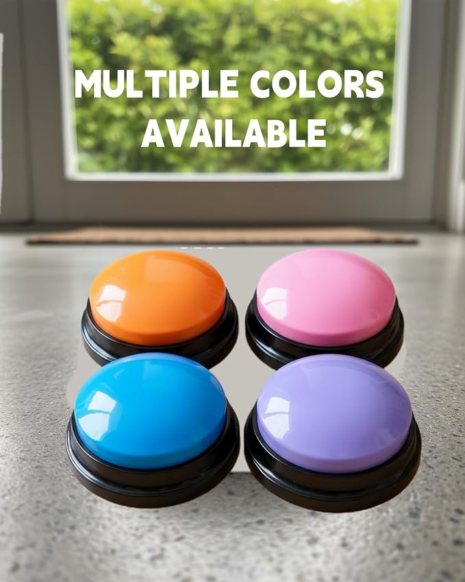 Dog Talk Buttons Voice Recording Button, Orange