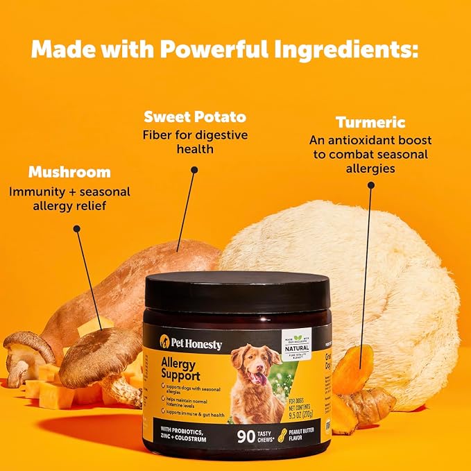 Flea and Tick Prevention & Allergy Itch Relief Virtual Bundle: Natural Flea Chews & Allergy Relief for Skin and Coat (Bacon & Salmon 90 ct)