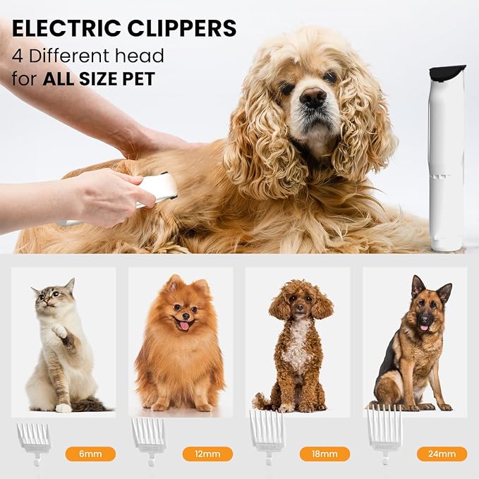FurCare Pro 3-in-1 Grooming Kit with Vacuum Suction (99%), 4L