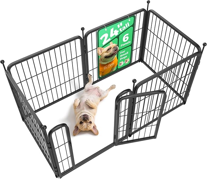 FXW Rollick Unleashed Dog Playpen, 24in, 6 Panels, Small/Puppy