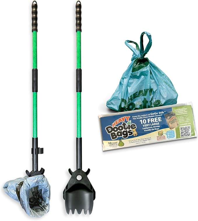 XP Pooper Scooper & Rake Set, Consumer Reports #1 Rated Ergonomic Scooper 2024, 2026. Strong & Lightweight, Dogs & Pet Poop Cleanup & Waste Removal - Fits Any Style Bag. 10-Year Wty.