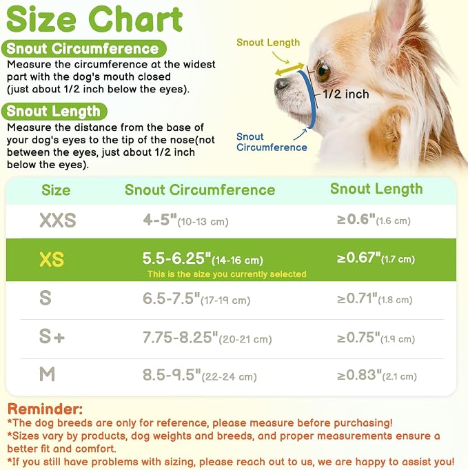 Fabric Short Snout Dog Muzzle for Small Dogs Anti Fierce Biting | Fits Chihuahua Shih Tzu Pomeranian Yorkshire Brachycephalic Dogs, Grooming Vet Visits Use, Allow to Drink, Soft | Black, XS