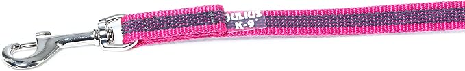 Color & Gray Super-Grip Leash with Handle, 14 mm x 3 m, Pink-Gray