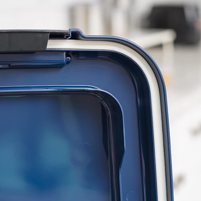 IRIS USA Dog Food Storage Container, Up to 40 lbs, Navy
