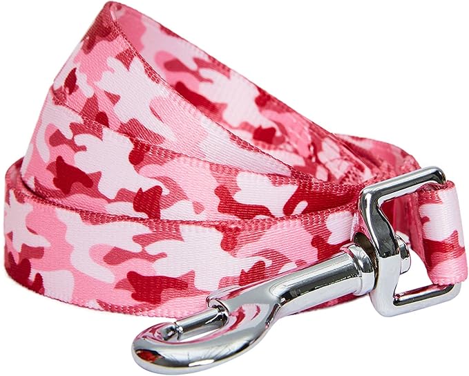 Blueberry Pet Essentials Pink Camo Print Camouflage Dog Leash, 5 ft x 3/4", Medium, Leashes for Dogs