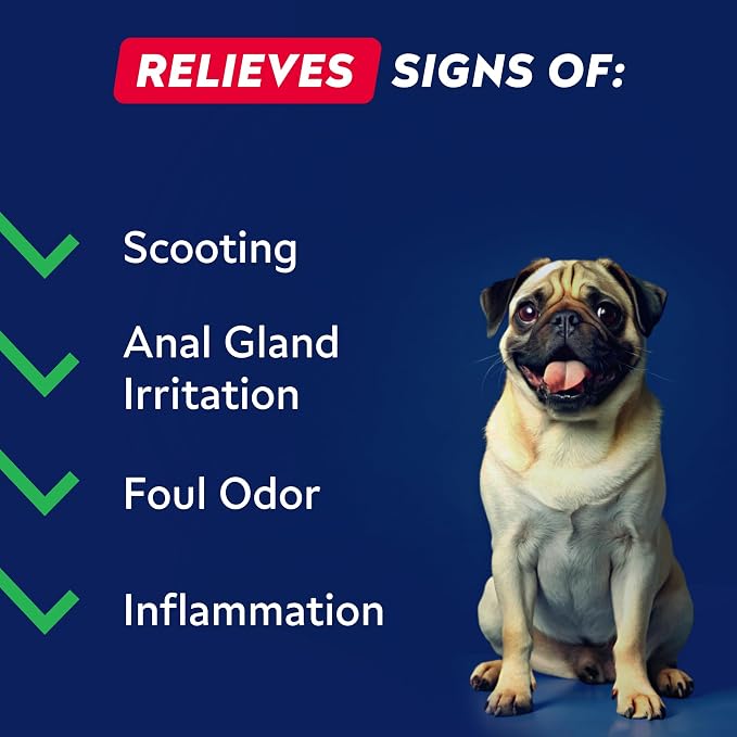 STRELLALAB Anal Gland Support Chews - Scoot Treatment - Digestive Enzymes