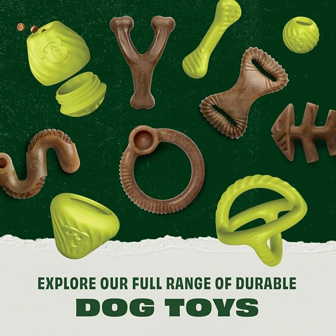 Benebone Natural Rubber Dog Ball, 1 Pack | Natural Rubber, Extra Bouncy, Tooth-Friendly, Great for Fetch, Boredom Buster, Dishwasher Safe, Long-Lasting