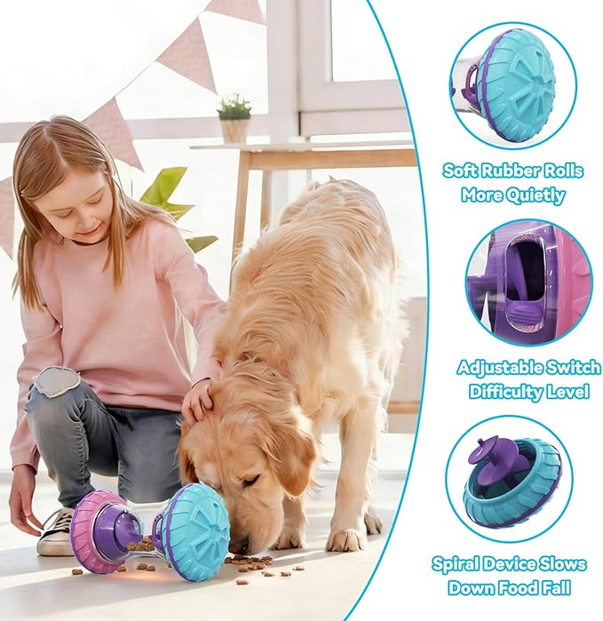 MateeyLife Interactive Dog Puzzle Toys for Small Medium Large Breed - Durable Smart Puppy Enrichment Dogs Toy to Keep Them Busy, Mental Brain Stimulation Treat Dispensing Training & Slow Feeder