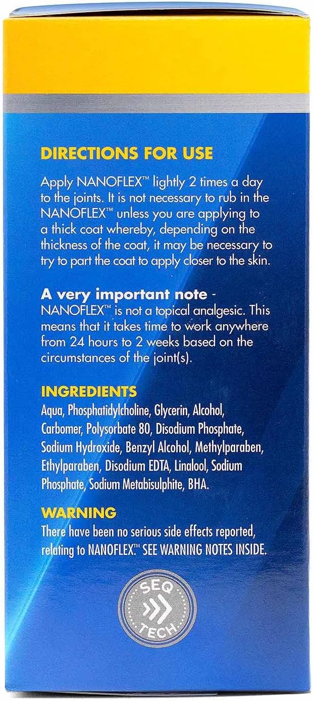 Grand Meadows Nanoflex Advanced Topical Joint Support for Horses, Dogs & Cats, 4 oz – Pet Mobility & Flexibility Aid, Daily Comfort Formula for Active, Aging & Performance Animals