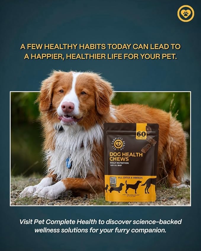 HEALTH |12-in-1 Multi-Nutrient Chews | Daily Nutrition | Pet Treat | Multivitamin for all dogs | Digestive Health supplement | Vital Growth | Hip Joint Care | Glucosamine | Immune Support