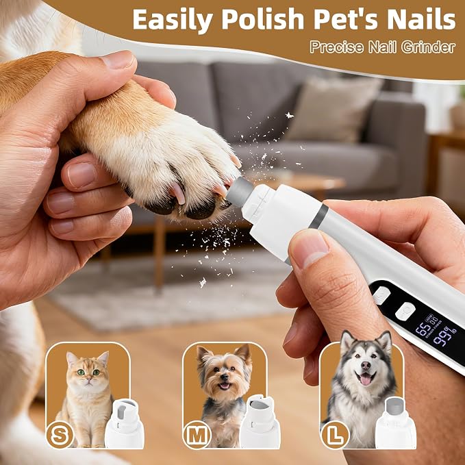 ETACCU 4-in-1 Dog Grooming Clippers Kit with LED Display