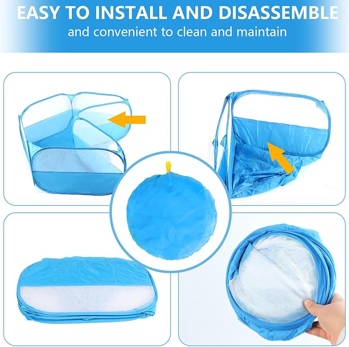 Quick Setup Small Pet Tent with Strong Cloth and Visible Net Suitable for Kittens Puppies and Ferrets Indoor Fun Indoor Outdoor Pet Pen