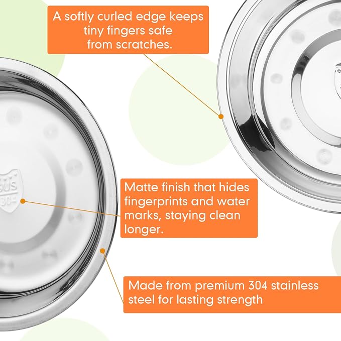 Patelai 24 Pcs Stainless Steel Dog Bowls with Silicone Lids
